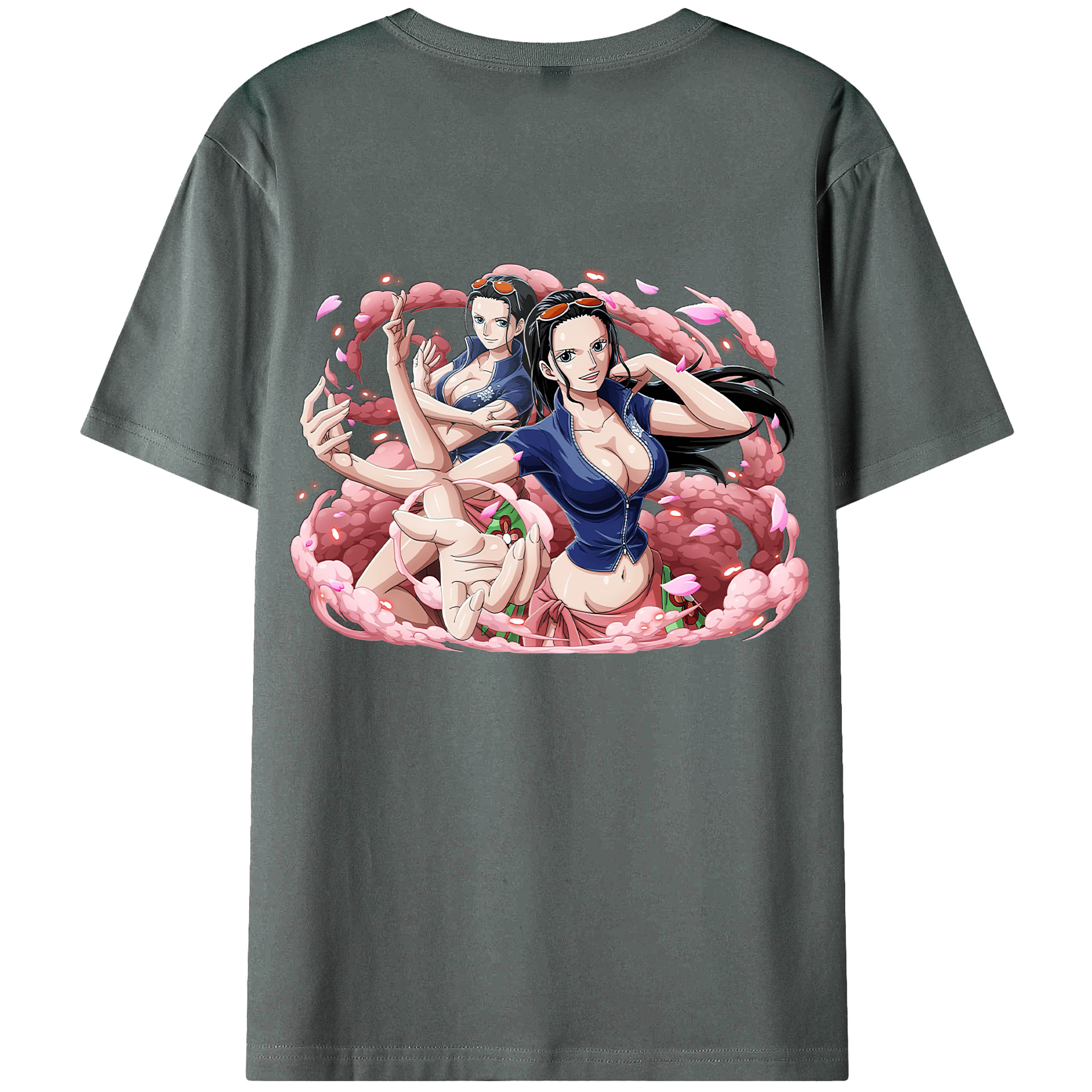 （画像用） ワンピース ニコ・ロビン ONE PIECE Nico Robin 綿100％半袖Tシャツ（背面プリント）